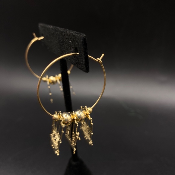 14K Gold Filled Wire Earrings San Franciso Cable Car HARRY MASON Holiday NEW - Picture 3 of 9